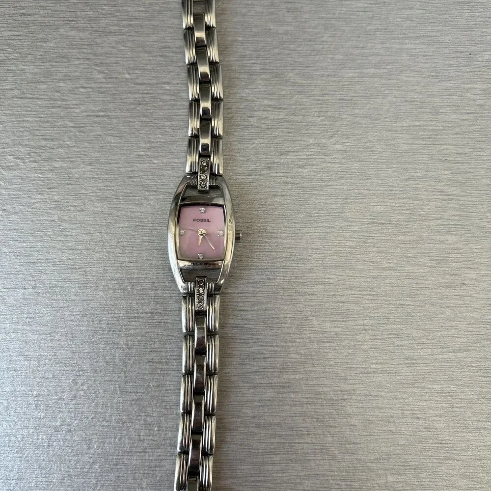 Lot of 2 Fossil Women's Watches Stainless Steel Bracelet Strap ES-9954 & ES-1871